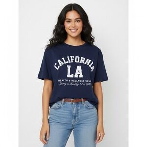 Streetwear Society California LA Health Wellness Club Graphic T Shirt - Large
